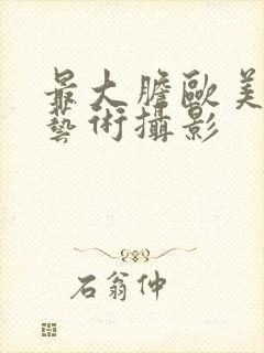 最大胆欧美人体艺术摄影