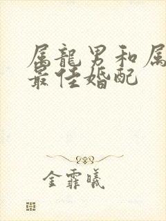 属龙男和属龙女最佳婚配