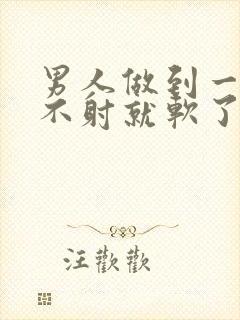 男人做到一半也不射就软了