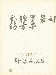 补脾胃最好最快的方子