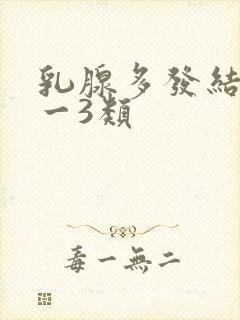 乳腺多发结节2一3类