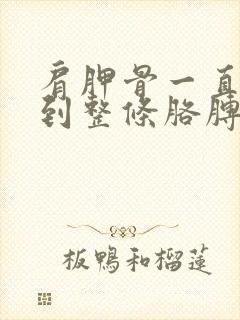 肩胛骨一直酸疼到整条胳膊怎么办