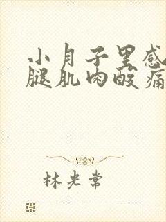 小月子里感觉小腿肌肉酸痛