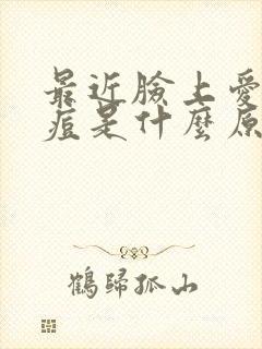 最近脸上爱长痘痘是什么原因