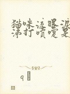 猫咪流眼泪流鼻涕打喷嚏是怎么回事