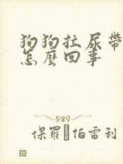 狗狗拉尿带点血怎么回事