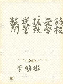 叛逆孩子的全封闭管教学校封面