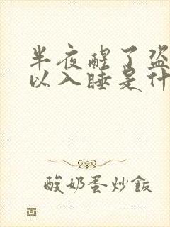 半夜醒了盗汗难以入睡是什么原因