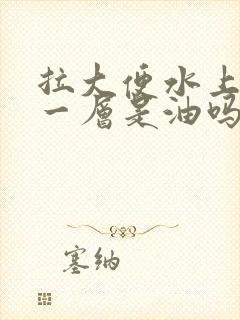 拉大便水上浮着一层是油吗封面