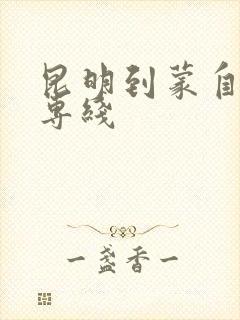 昆明到蒙自物流专线