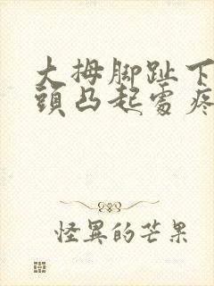 大拇脚趾下方骨头凸起处疼痛