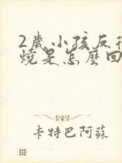 2岁小孩反复发烧是怎么回事封面