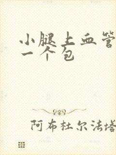 小腿上血管鼓起一个包封面