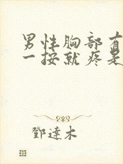 男性胸部有肿块一按就疼是怎么回事封面