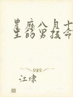 农历八月十五出生的男孩命运