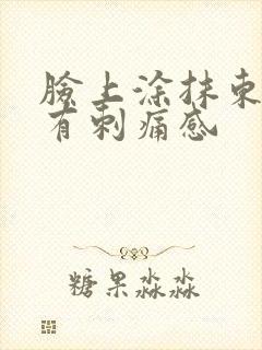 脸上涂抹东西后有刺痛感