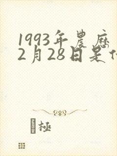 1993年农历2月28日是什么命