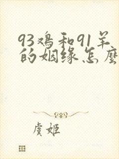 93鸡和91羊的姻缘怎么样