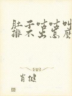 肚子咕咕叫有气排不出怎么办