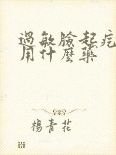 过敏脸起疙瘩痒用什么药