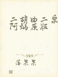 二胡曲二泉映月阿炳原版