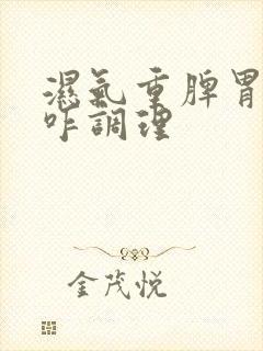 湿气重脾胃不好咋调理