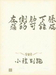 左侧肋下胀气疼痛的可能病因