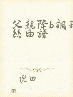 父亲降b调葫芦丝曲谱