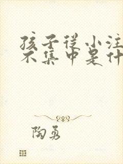 孩子从小注意力不集中是什么原因