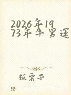 2026年1973年牛男运势及运程