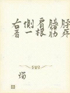 右侧肩膀脖子连着一根筋疼封面