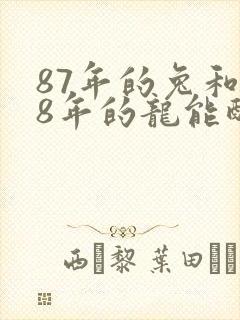 87年的兔和88年的龙能配婚吗