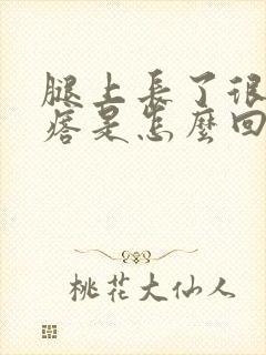 腿上长了很多疙瘩是怎么回事