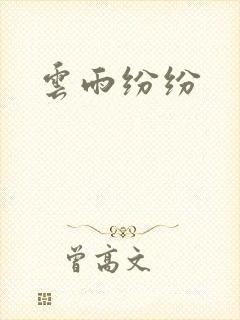 云雨纷纷封面