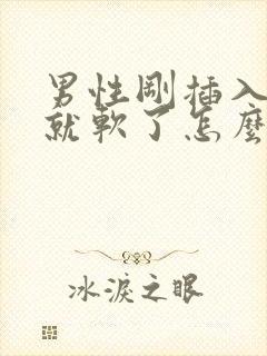 男性刚插入没射就软了怎么回事