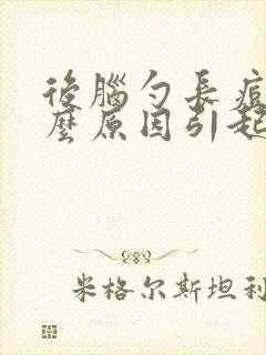 后脑勺长痘痘什么原因引起的