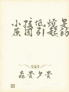 小孩低烧是什么原因引起的