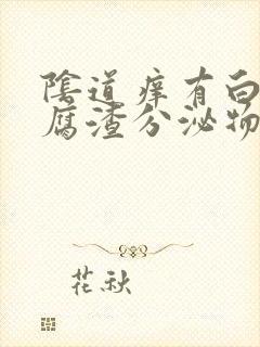 阴道痒有白色豆腐渣分泌物