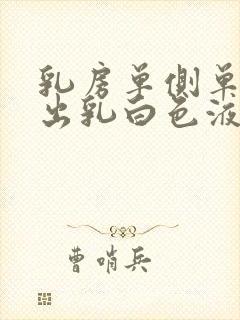 乳房单侧单孔挤出乳白色液体