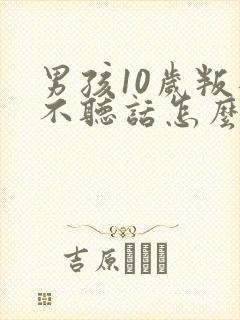 男孩10岁叛逆不听话怎么办