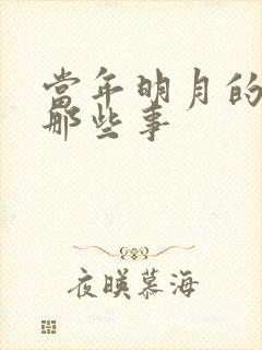 当年明月的明朝那些事