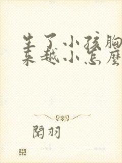 生了小孩胸部越来越小怎么办