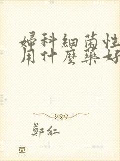 妇科细菌性阴炎用什么药好