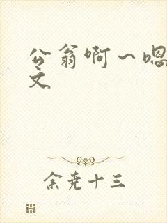 公翁啊～嗯啊h文