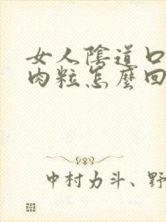 女人阴道口起了肉粒怎么回事