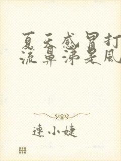 夏天感冒打喷嚏流鼻涕是风寒还是风热封面