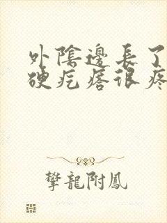 外阴边长了一个硬疙瘩很疼封面