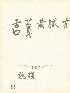 舌苔黄腻有齿痕口臭