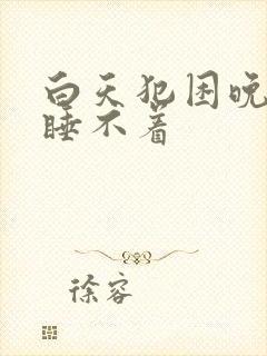 白天犯困晚上又睡不着封面