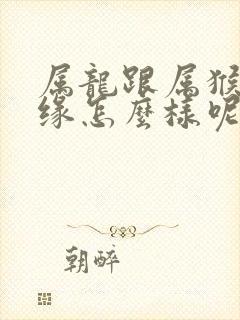 属龙跟属猴的姻缘怎么样呢